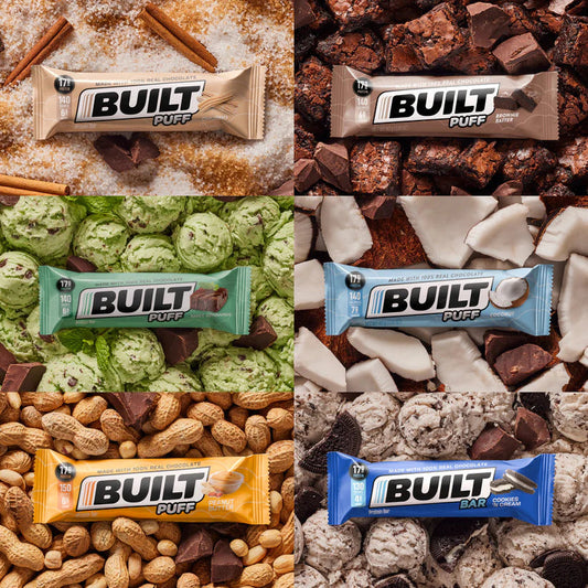 a selection of Built Puff Protein Bars – Built Bar