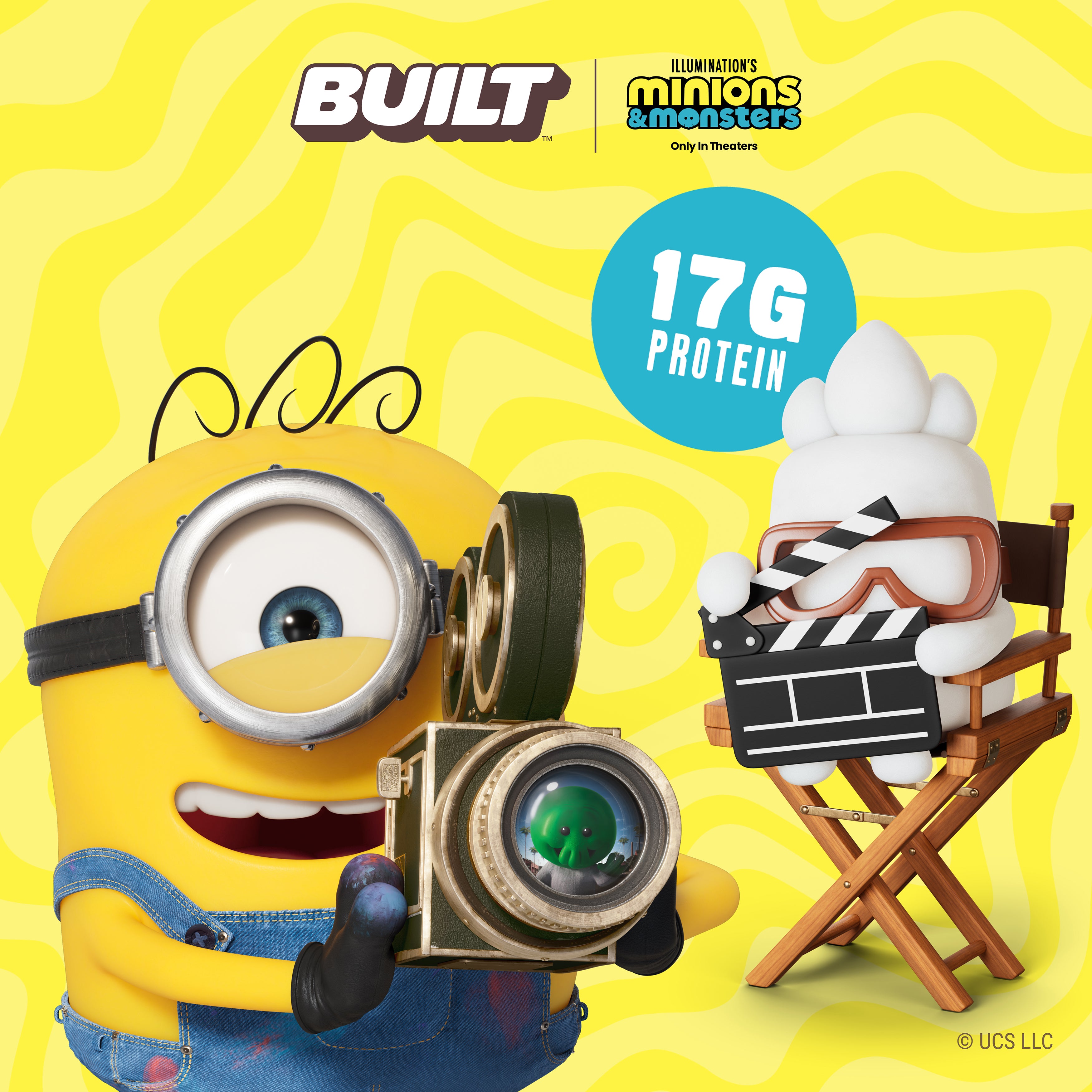 Cherieribbonborderknit minionepiece エムエメ Minions and Monsters | 4ct Protein Banana Cream Pie | BUILT