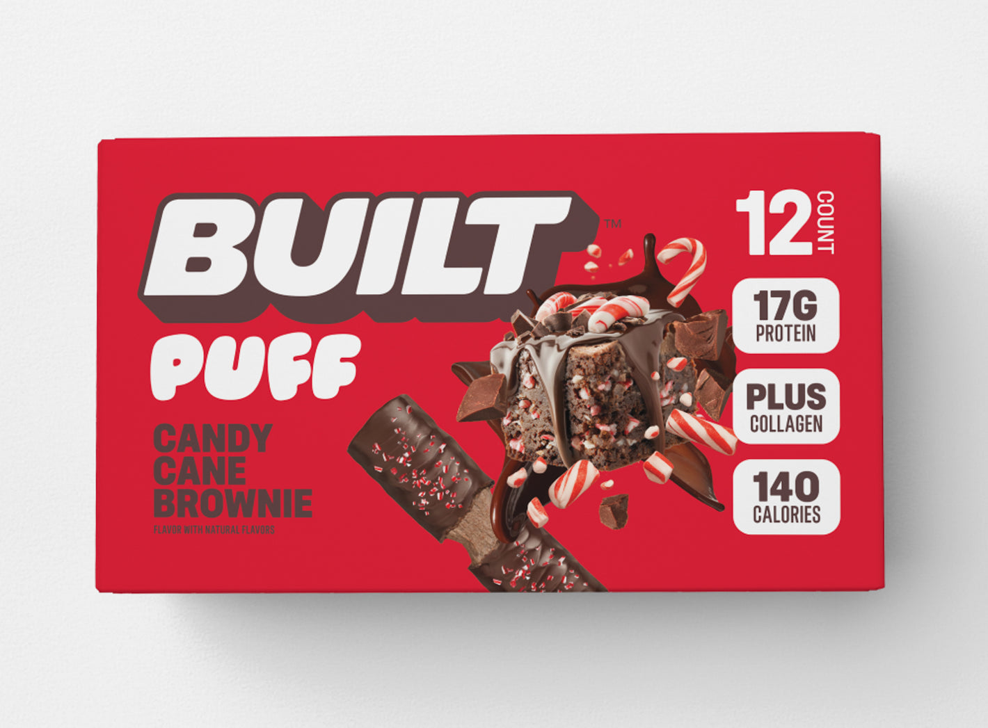 Candy Cane Brownie Puff - Factory Seconds