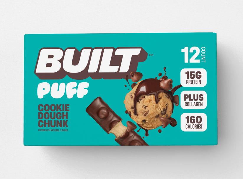 BUILT Cookie Dough Chunk Puff 12 Pack