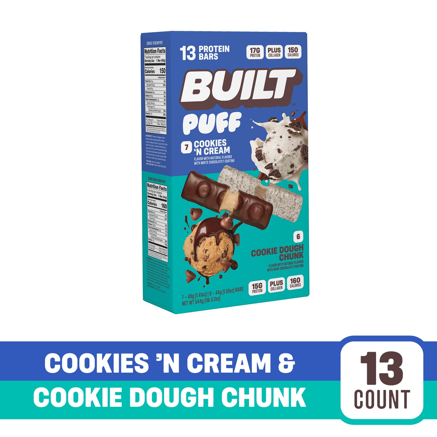 Variety Pack: Cookies 'N Cream + Cookie Dough Chunk