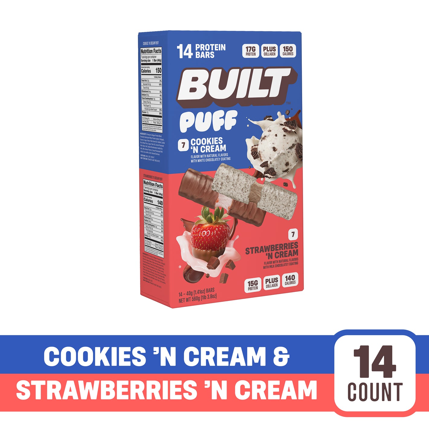 Variety Pack: Cookies 'N Cream + Strawberries 'N Cream