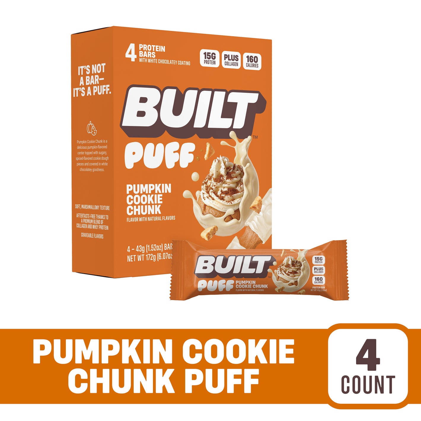 Pumpkin Cookie Chunk Puff - 4ct