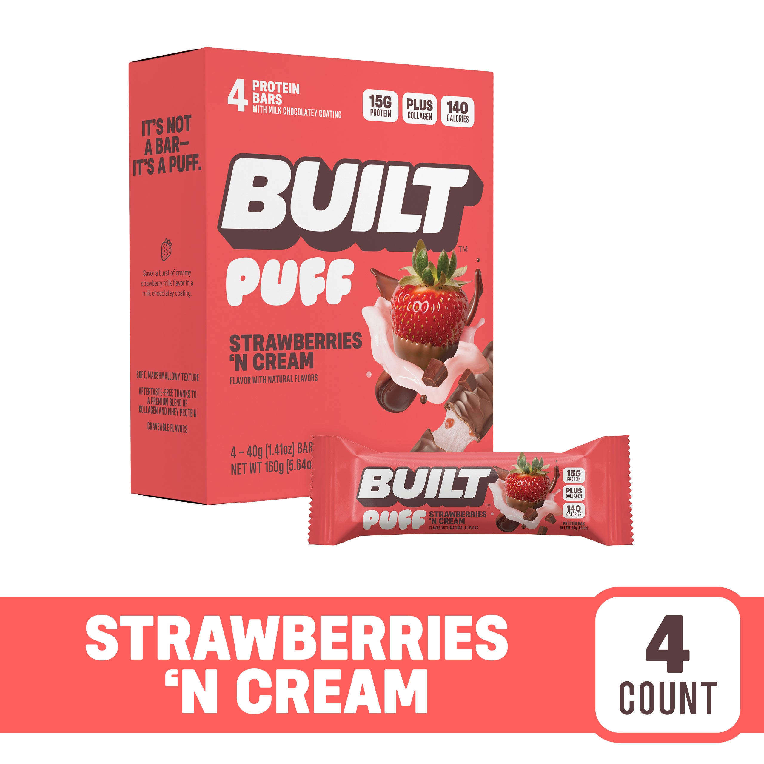 Built Brands Built Puff Bar - Strawberries 'N Cream — product image