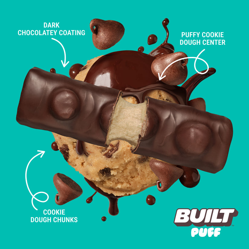 BUILT Cookie Dough Chunk Puff 12 Pack photo 2