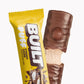 A BUILT s'mores chunk puff bar shown inside and outside of the wrapper on a white background.