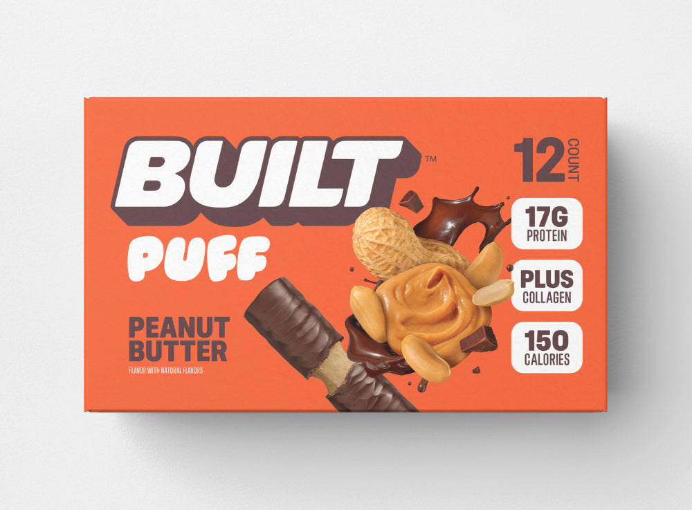 Biult Puff All Peanut Butter Protein Bars & Puffs | BUILT